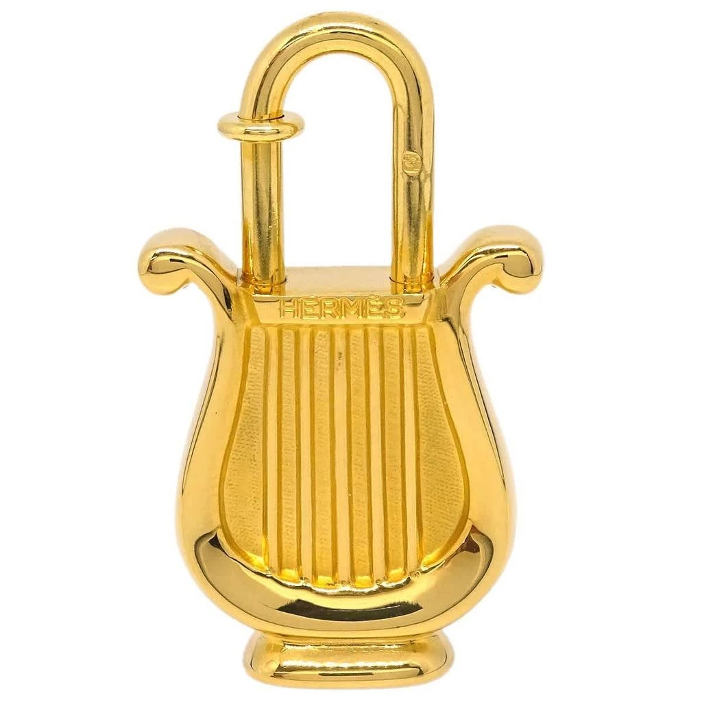 Hermes Harp Cadena Padlock 1996 Limited Metal Design _Plated Charms And Keychains Accessory (Pre-Owned)