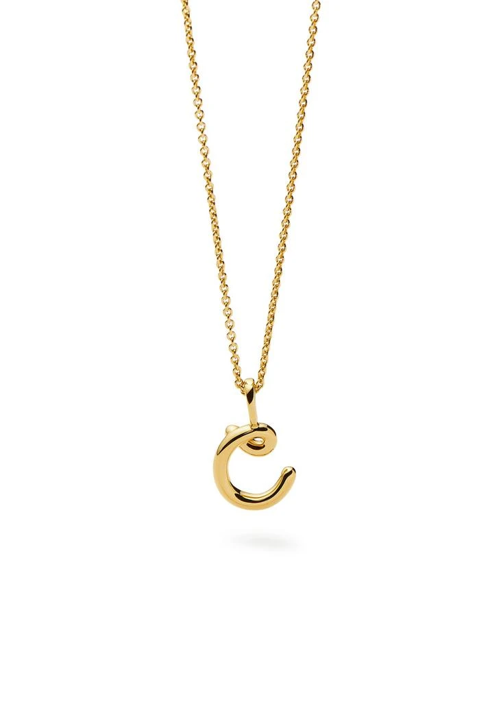 Missoma Initial C mini 18kt gold vermeil necklace 3