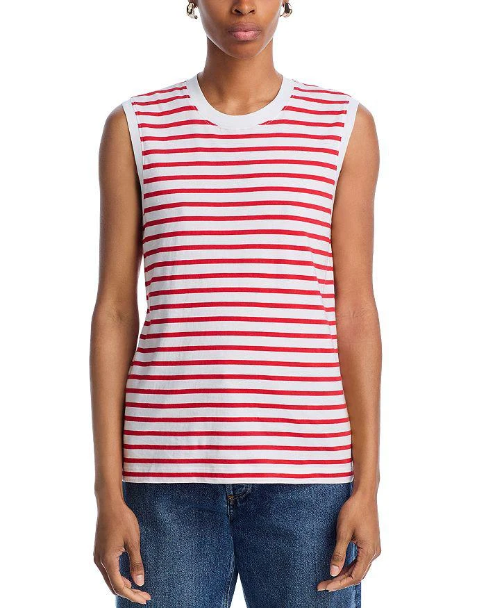 ATM Anthony Thomas Melillo Striped Sleeveless Jersey Top 9
