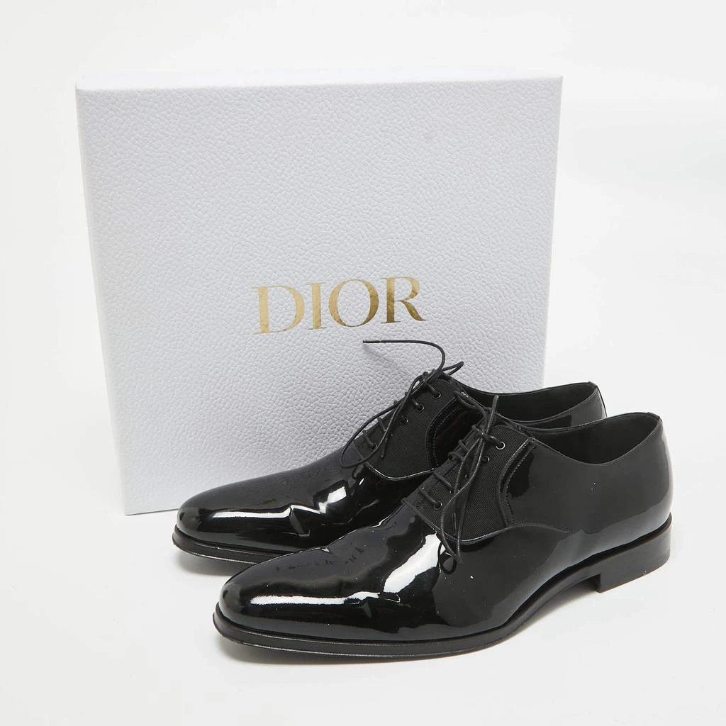 Dior Dior Black Patent Leather Lace Up Oxfords Size 41.5 9