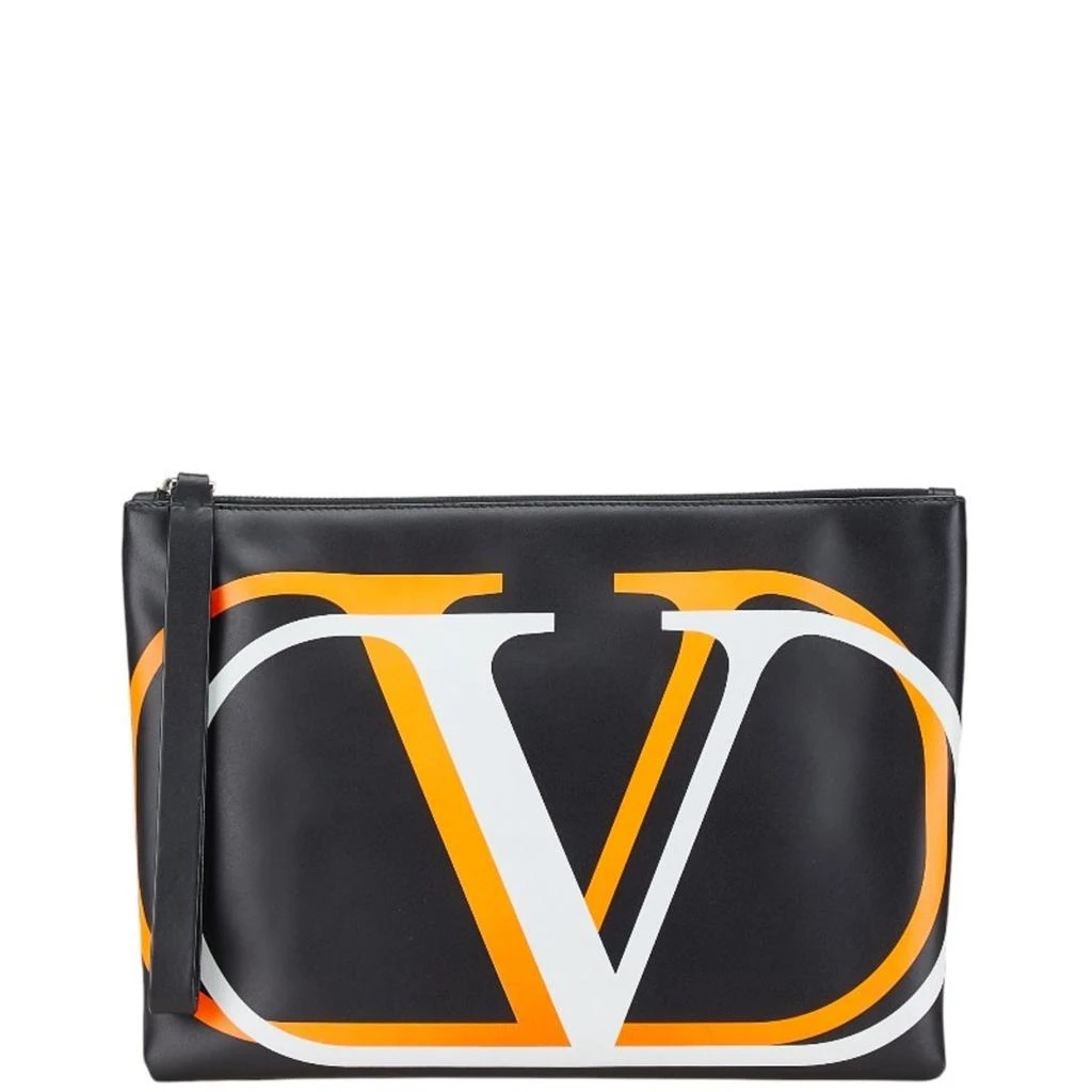 Valentino Leather Clutch Bag (Pre-Owned)