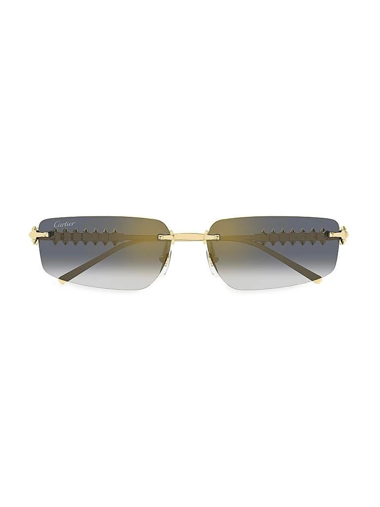 Cartier Clash De Cartier 58MM Rectangular Sunglasses 2