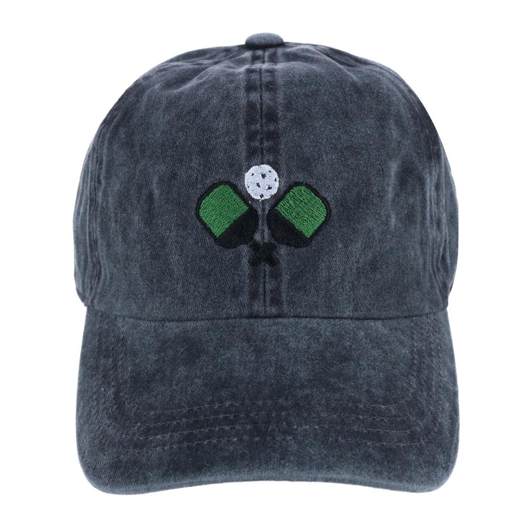 David & Young Women's Embroidered Pickleball Washed Baseball Cap