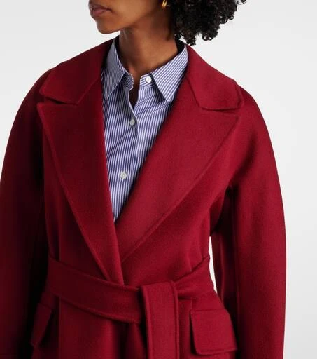 Max Mara Malika virgin wool wrap coat 4