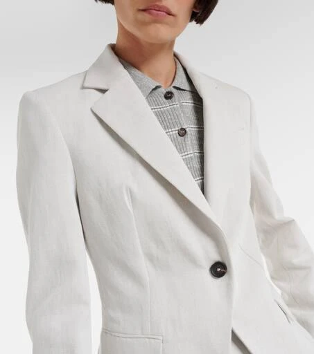 Brunello Cucinelli Cotton and linen blazer 4