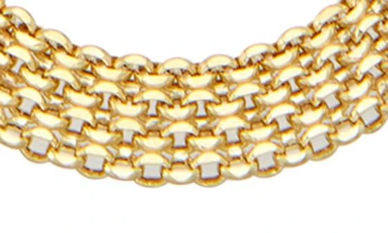 FUZION CREATIONS 14K Gold Bismark Chain Necklace 2