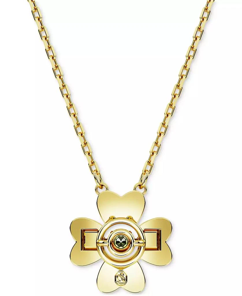Swarovski Gold-Tone Color Crystal Clover Pendant Necklace, 15" + 2-3/4" extender 4