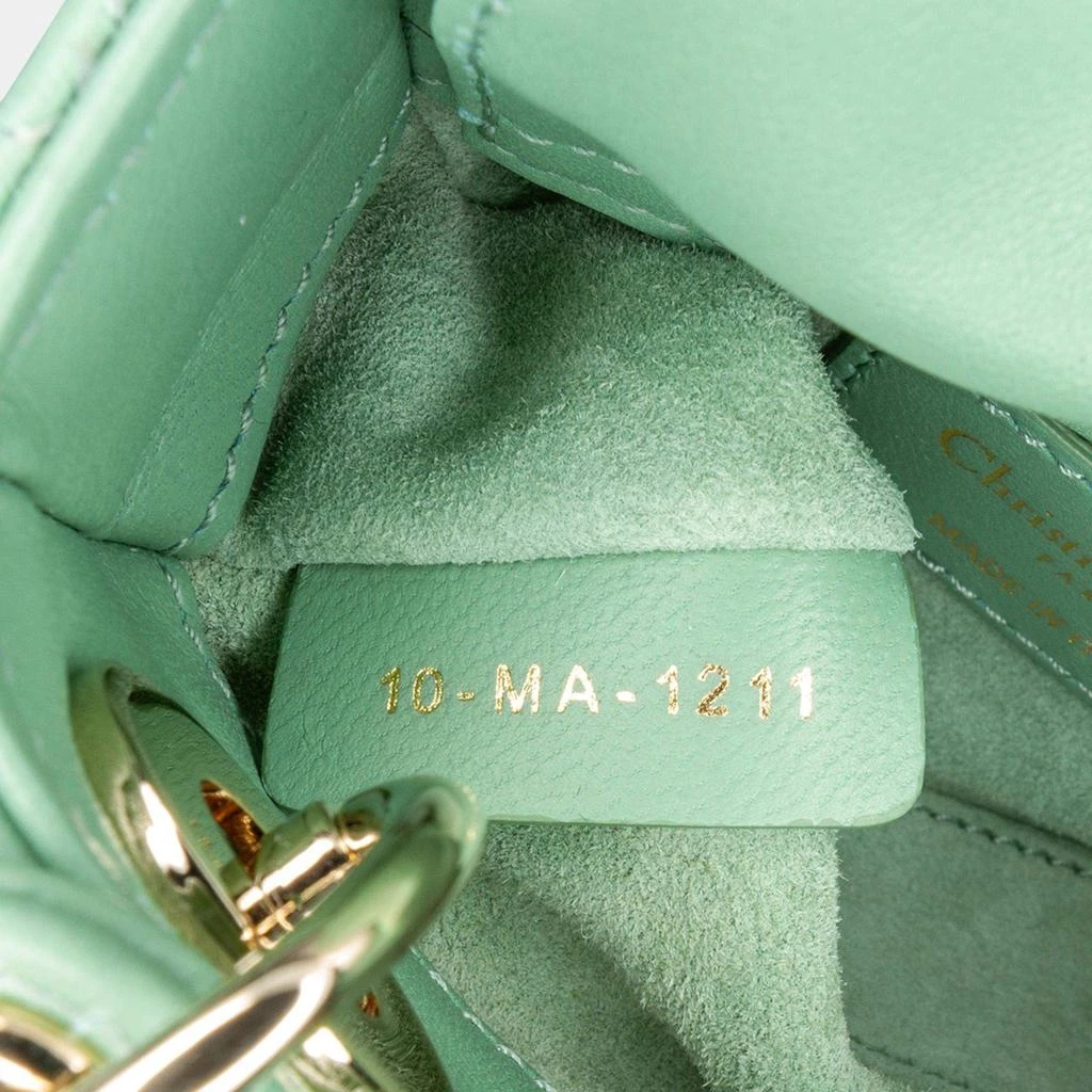Dior Dior Green Micro Lambskin Cannage Lady Dior 5