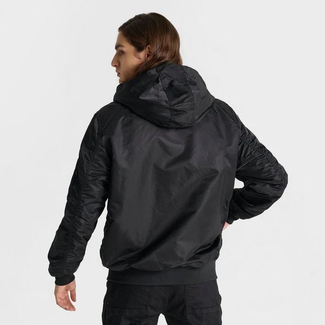 New Era Men's New Era x Alpha Industries New York Yankees MLB Hooded Bomber Jacket 4