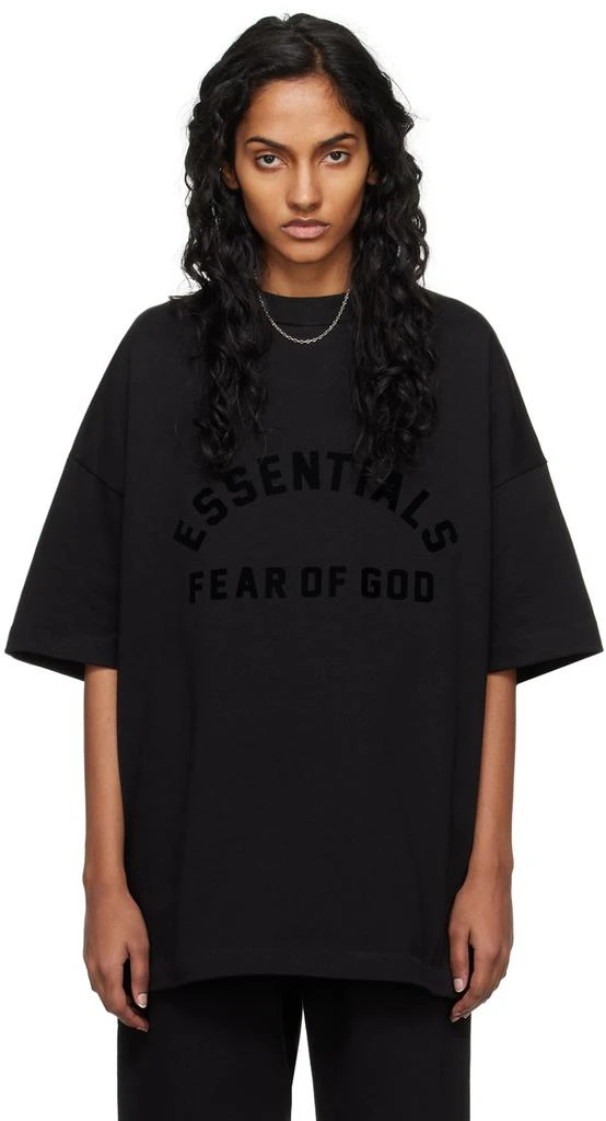 Fear of God ESSENTIALS Black Crewneck T-Shirt 1