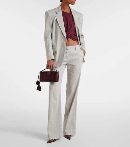 Magda Butrym Apolonia Small suede clutch 5