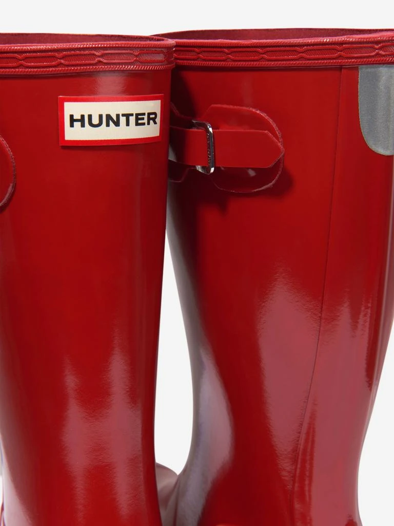 Hunter Hunter Kids Original Gloss Wellington Boots in Red 3