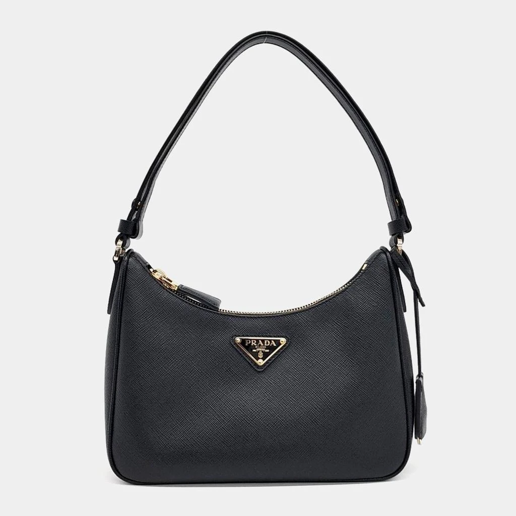Prada Prada Black Leather Hobo Bag 1