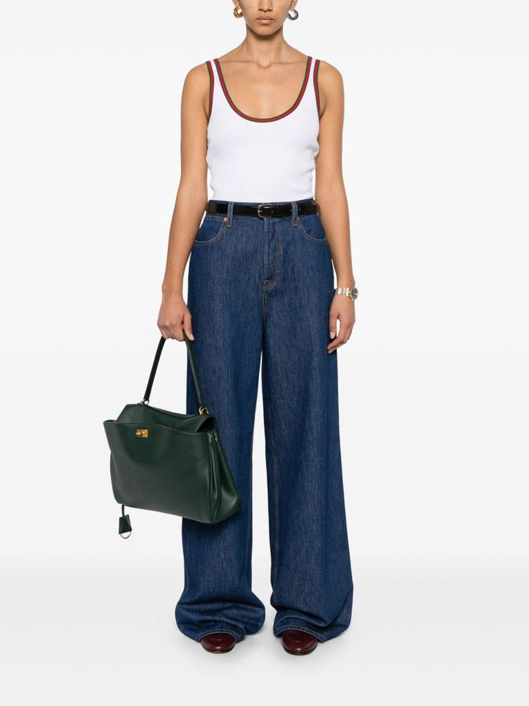 Gucci GUCCI - Ribbed Cotton Tank Top