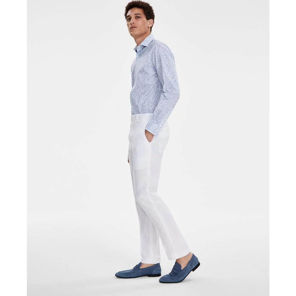 Bar III Men's Slim-Fit Linen Suit Pants, Created for Macy's 1