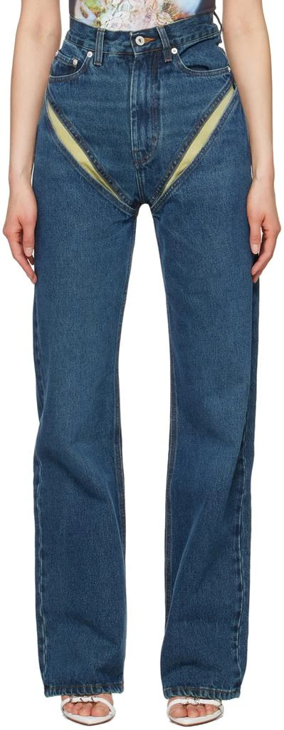 Y/Project Blue Cut Out Jeans 1