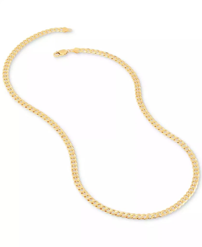 Italian Gold Polished Solid Curb Link 22" Chain Necklace (5-1/2mm) in 10k Gold 4