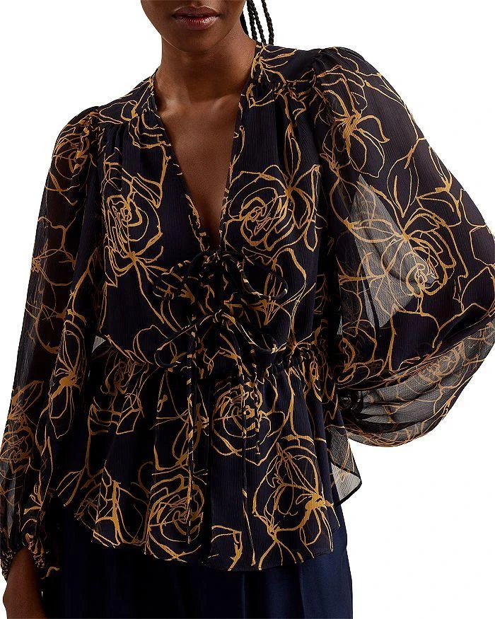 Ted Baker London Kazuko Tie Front Blouse 1