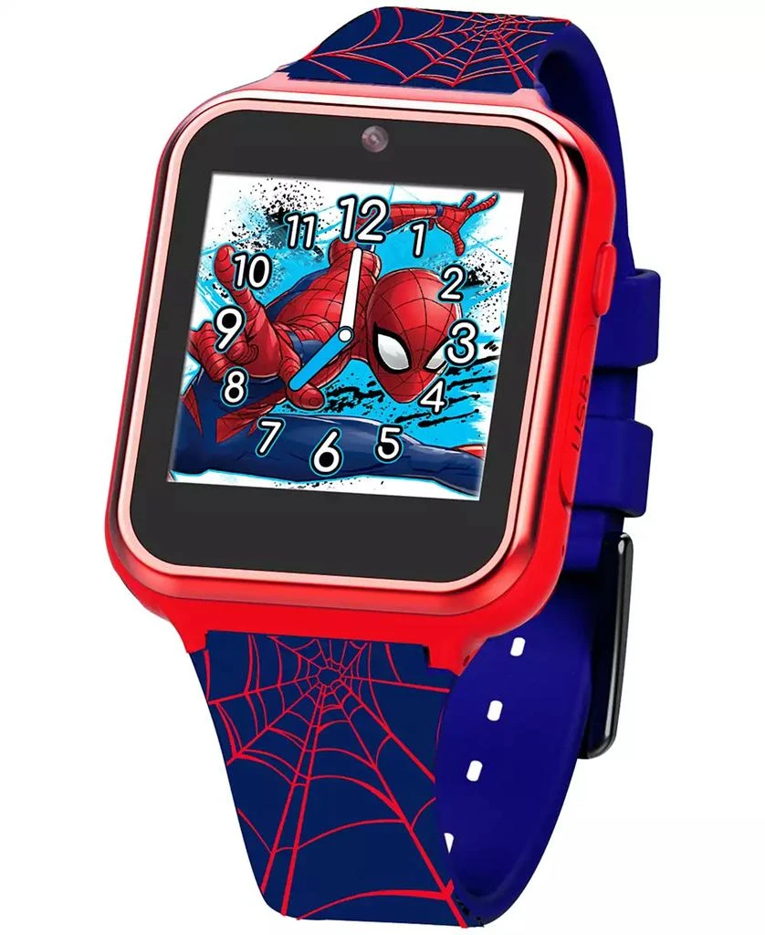 Accutime Kid's Spiderman Black Silicone Strap Smart Watch 46x41mm 3