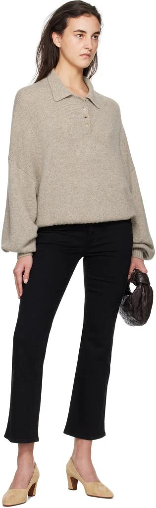 Khaite Black Vivian Stretch Jeans 4