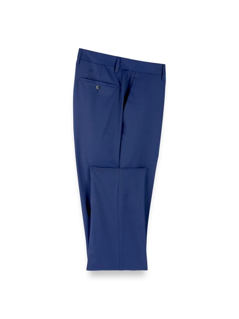 Paul Fredrick Wool Solid Flat Front Suit Pants