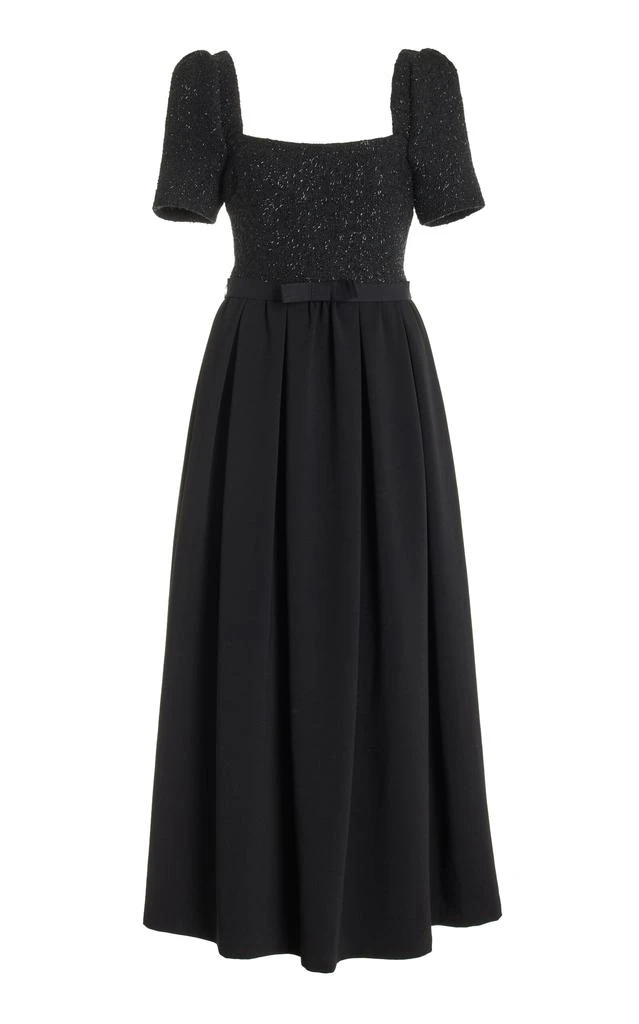 Self Portrait Self Portrait - Tinsel Tweed Midi Dress - Black - US 4 - Moda Operandi 1