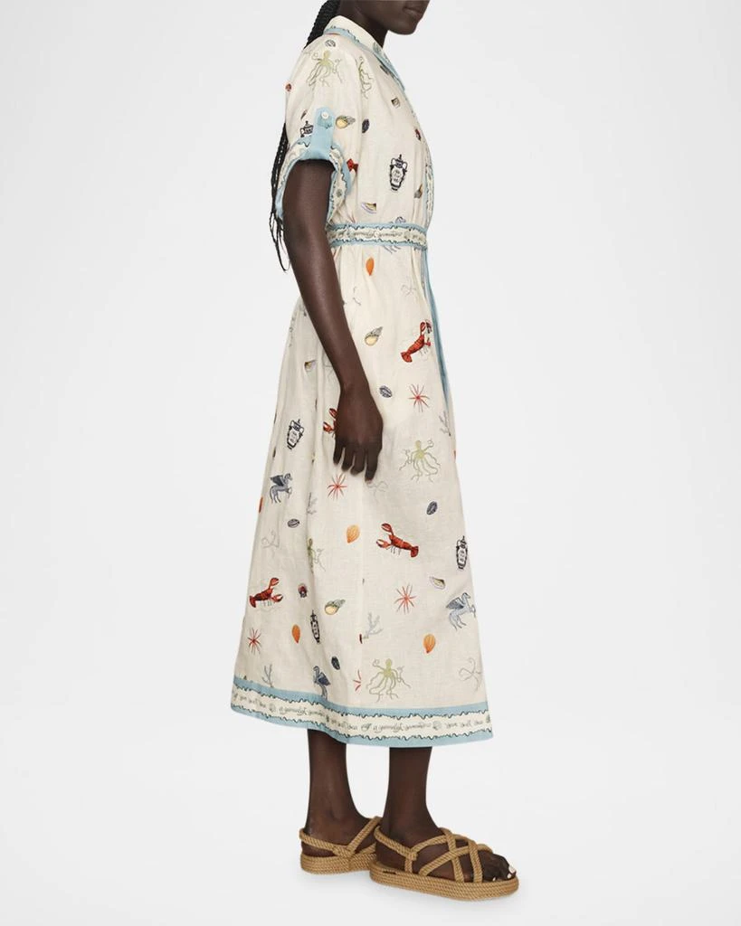 ALEMAIS Sandy Embroidered Shirtdress 4