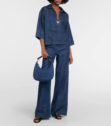 Valentino Chambray denim top 2