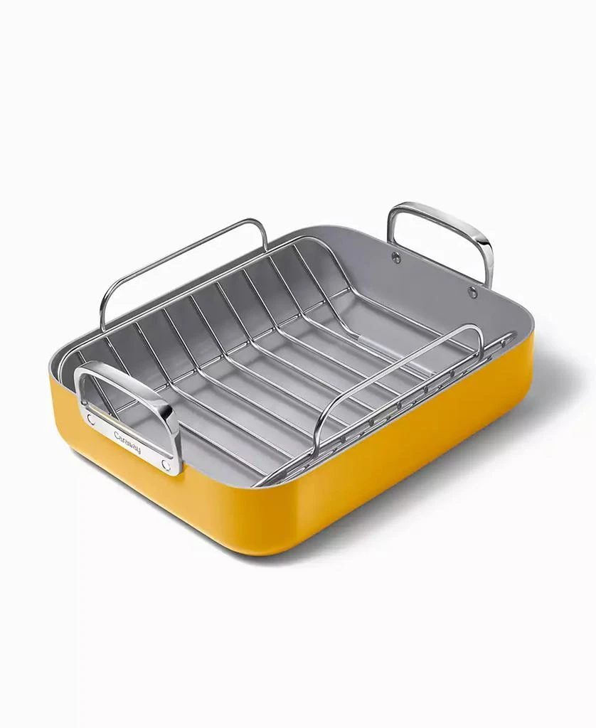 Caraway Non-Stick Ceramic-Coated 16.5" Roasting Pan with Rack 1