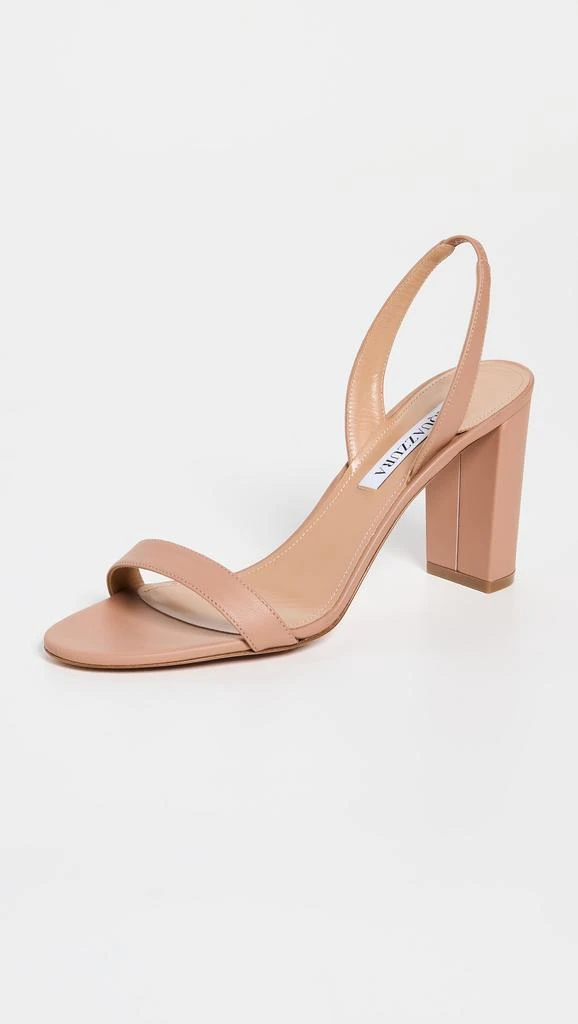 Aquazzura So Nude Block Sandals 85 1
