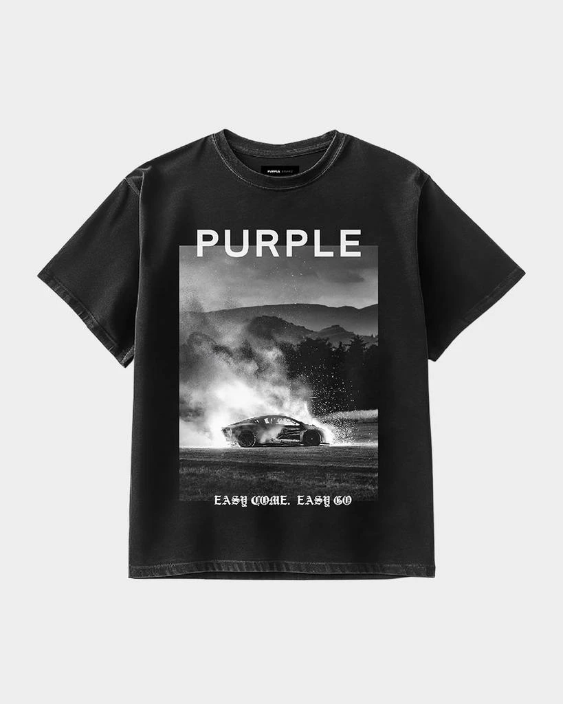 PURPLE Men's Graphic Inside Out T-Shirt 1