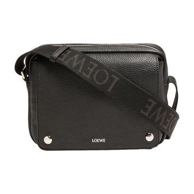 Loewe XS Pebble messenger bag in grained calfskin