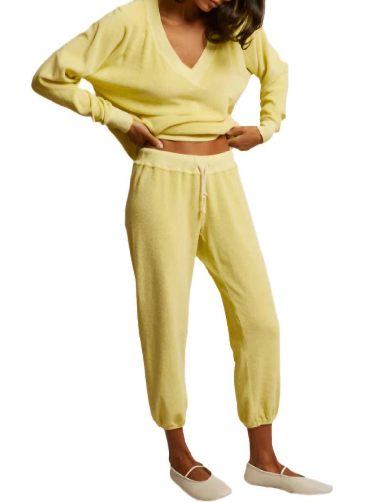 PERFECTWHITETEE Gogo Terry Jogger In Banana