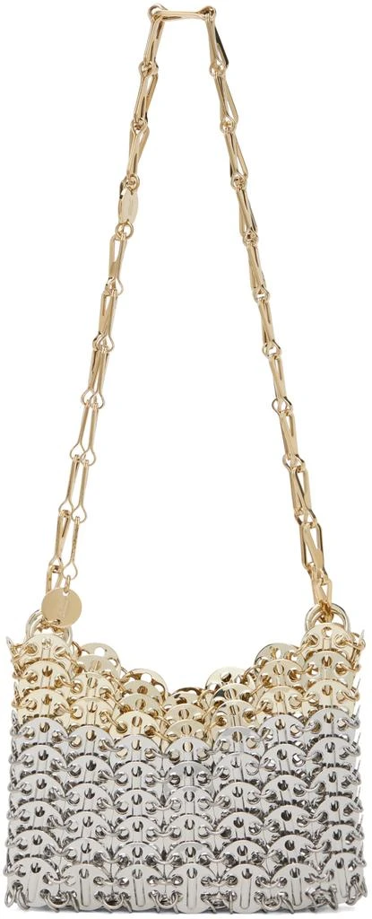 Rabanne Silver & Gold Iconic Nano 1969 Skyline Bag 1
