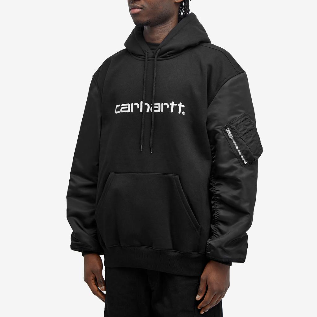 【関税込み】junya watanabe JUNYA WATANABE X CARHARTT HOODIE Junya Watanabe X Carhartt Hoodie Black – ESSXNYC