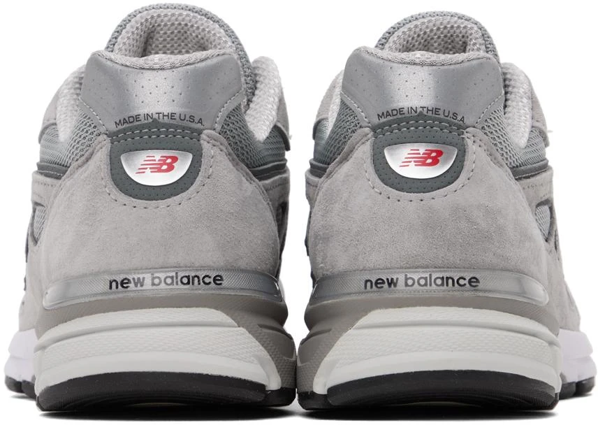 New Balance Gray Made in USA 990v4 Core Sneakers 2