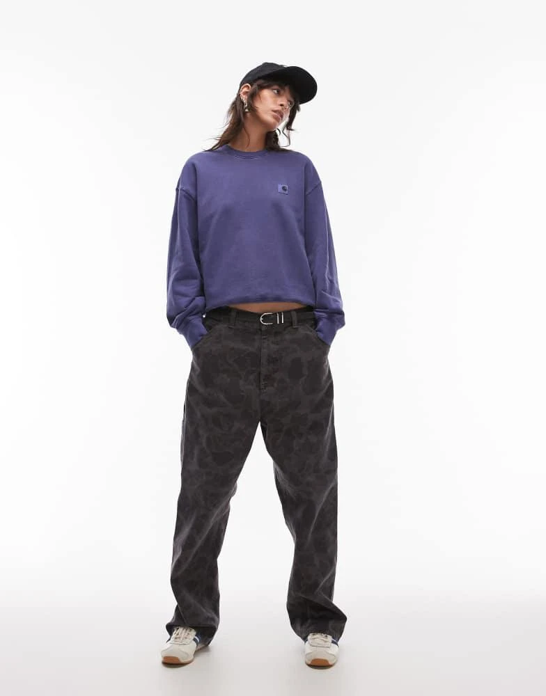 Carhartt WIP Carhartt WIP nelson sweatshirt in purple 4