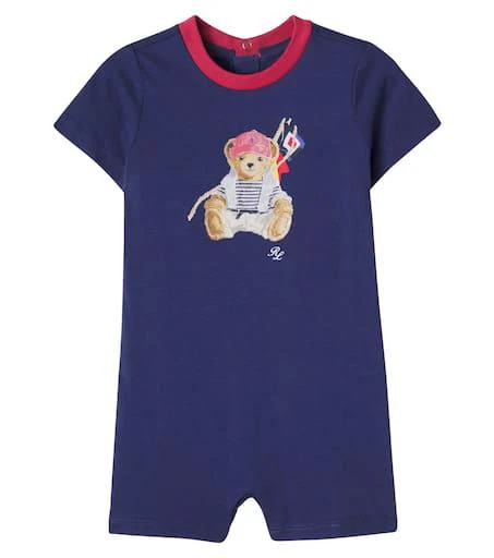 Ralph Lauren Baby Polo Bear printed cotton bodysuit