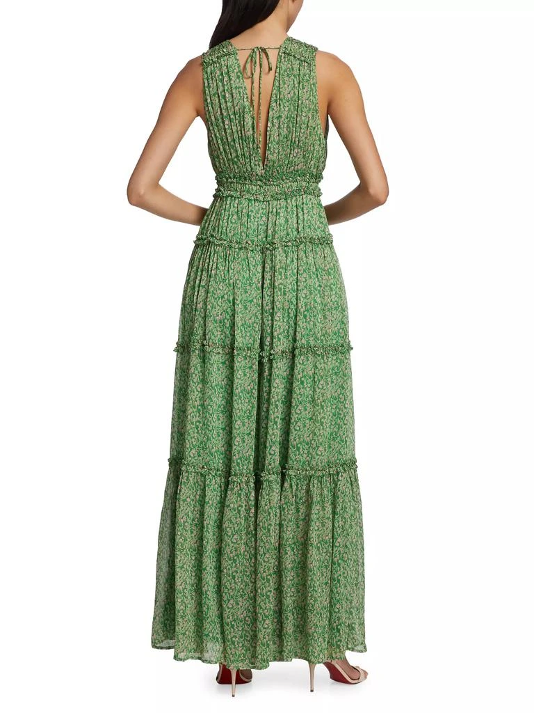 ASTR Edessa Floral Chiffon Maxi Dress 5