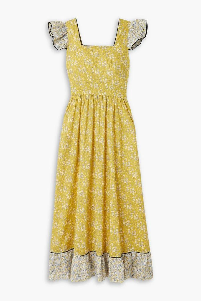 O PIONEERS Cecelia ruffled floral-print cotton maxi dress 1