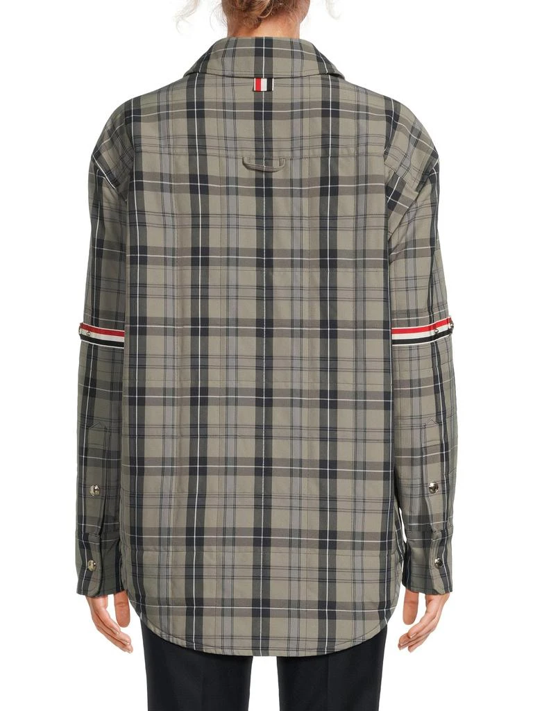 Thom Browne ​Down Fill Plaid Shirt Jacket 2