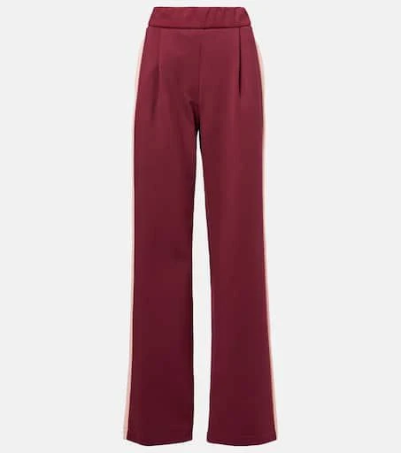 Dries Van Noten High-rise cotton-blend wide-leg pants 1