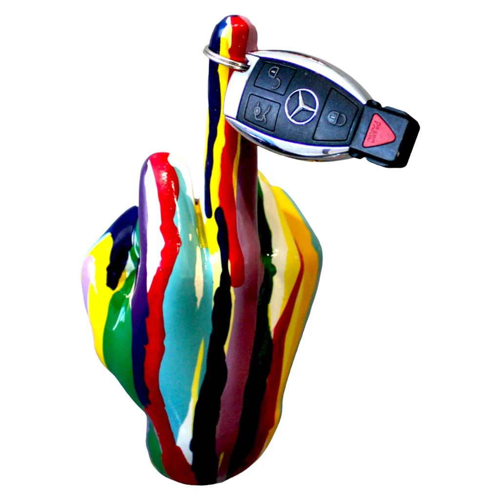 Interior Illusion Plus Interior Illusions Plus Graffiti Middle Finger hand Wall Mount - 9" tall 1