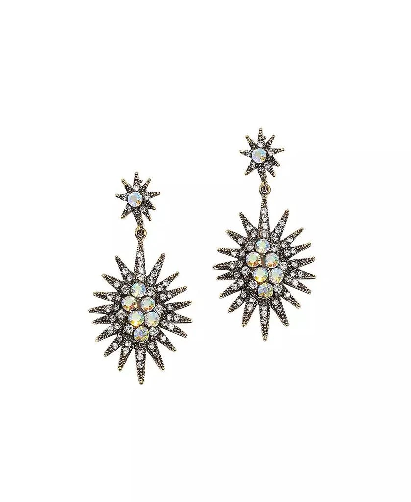 SOHI Crystal Rays Drop Earrings
