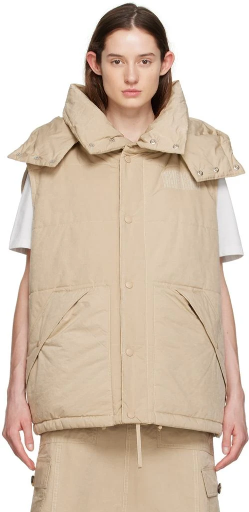 Marc Jacobs Beige Oversized Puffer Vest 1