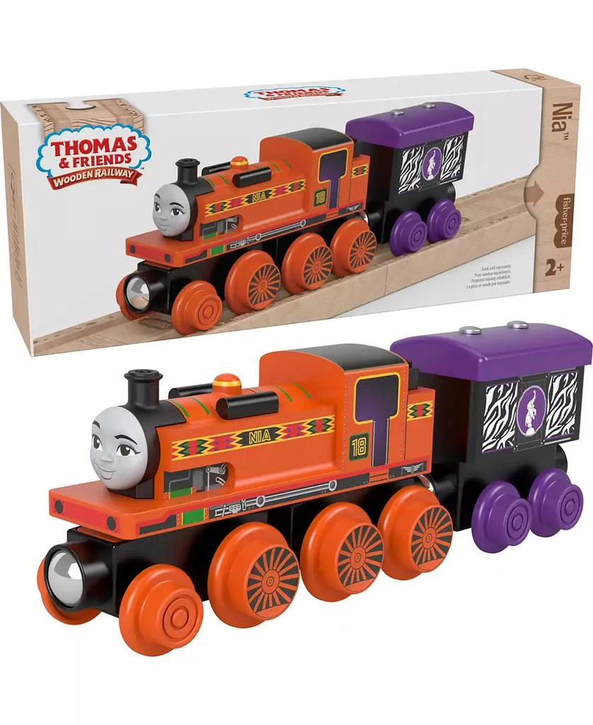 Fisher Price Thomas and Friends Wooden Railway, Nia Engine and Cargo Car 1