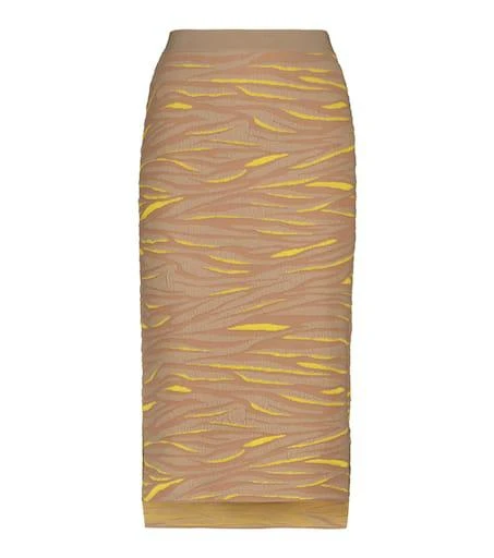 Stella McCartney Animal jacquard midi skirt 1