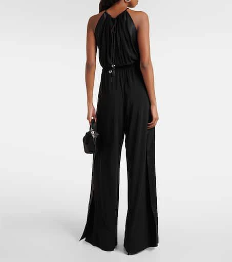 Max Mara Ubi silk satin-trimmed jersey jumpsuit 3