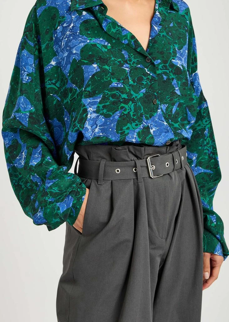 Dries Van Noten Peaches wide-leg cotton trousers 5