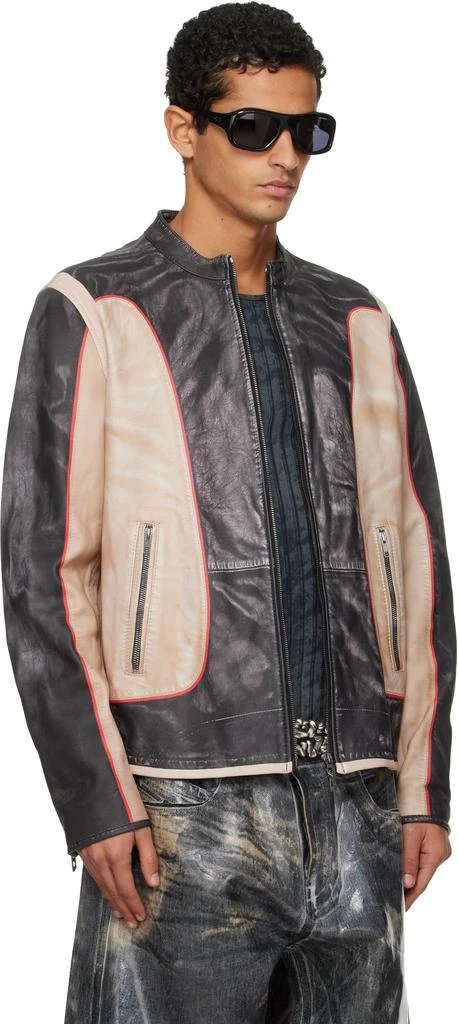 Diesel Black
Beige L-Evert Leather Jacket 2